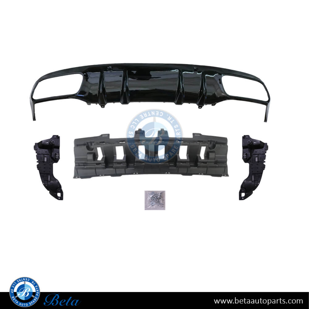 Rear Diffuser assembly AMG C63 for Normal AMG Black Color for Mercedes C-Class Coupe C205 2019-up models, Part Number 2058856803 Rear Diffuser assembly AMG C63 for Normal AMG Black Color for Mercedes C-Class Coupe C205 2019-up models, Part Number 2058856803